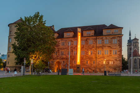 Stuttgart, Germany, September 18, 2020: Land museum WÃ¼rttemberg hosted inside of the old castle in Stuttgart, Germanyのeditorial素材