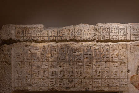 Tubingen, Germany, September 19, 2020: Egyptian art at the Ethnographic museum in Tubingen, Germanyのeditorial素材