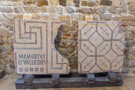 Mosaics at the episcopal basilica in Porec, Croatiaのeditorial素材