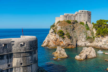 Lovrijenac fortress in Dubrovnik, Croatiaのeditorial素材