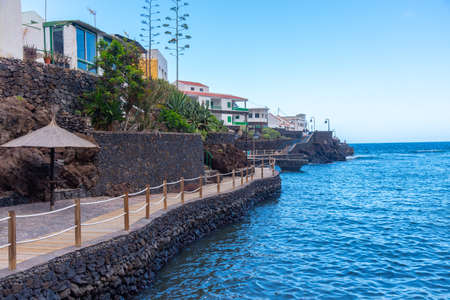 Waterfront of Tamaduste at El Hierro island at Canary islands, Spain.の写真素材