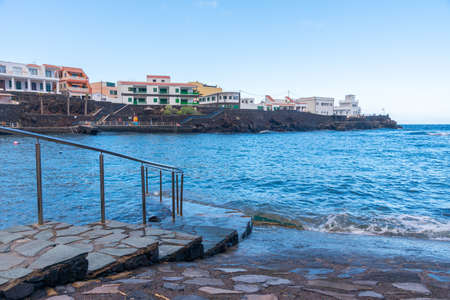 Waterfront of Tamaduste at El Hierro island at Canary islands, Spain.の写真素材