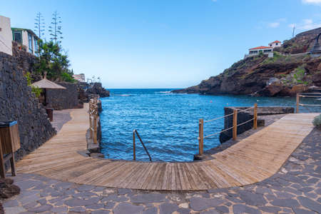 Waterfront of Tamaduste at El Hierro island at Canary islands, Spain.の写真素材