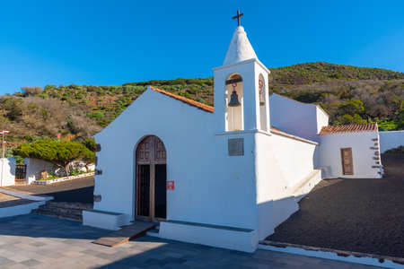 View of Ermita de nuestra senora de los reyes church situated at El Hierro island at Canary islands, Spain.の写真素材