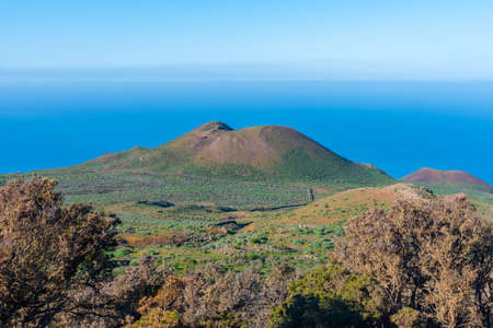 Volcanic landscape of El hierro island, Canary Islands, Spain.の写真素材