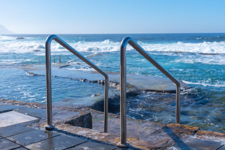 La Maceta rock pool at EL Hierro island at Canary islands, Spain.の写真素材