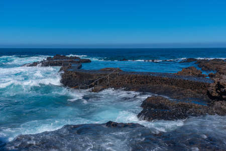 Rock pool at Pozo de las Calcosas village at El Hierro island, Canary islands, Spain.