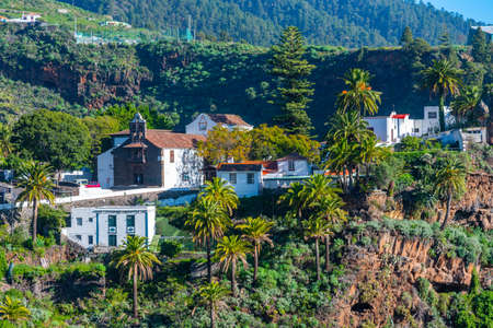 Sanctuary of Nuestra Senora de Las Nieves at La Palma, Canary islands, Spain.の写真素材
