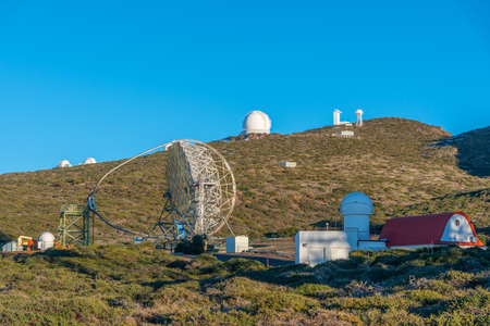 Roque de los Muchachos Observatory at La Palma, Canary Islands, Spain.の写真素材
