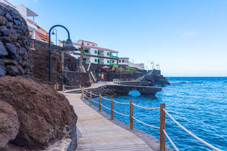 Waterfront of Tamaduste at El Hierro island at Canary islands, Spain.のeditorial素材