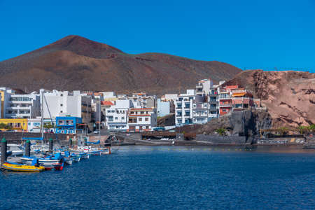 View of port at La Restinga town at El Hierro, Canary islands, Spain.