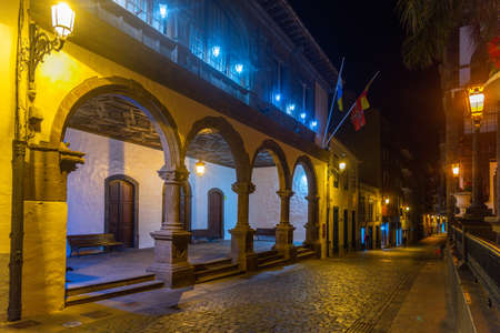 Town hall of Santa Cruz de la Palma, Canary islands, Spain.のeditorial素材