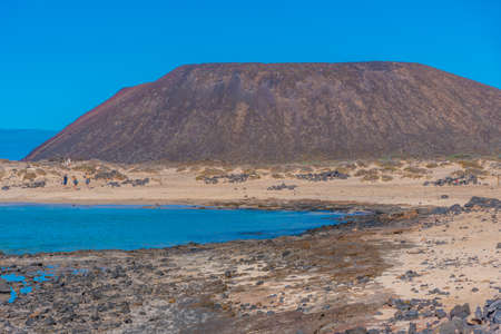 Cadera at Isla de Lobos, Canary islands, Spain.の写真素材