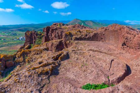 Cuatro puertas archealogical site at Gran Canaria, Canary islands, Spain.の写真素材