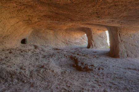 Cuatro puertas archealogical site at Gran Canaria, Canary islands, Spain.の写真素材