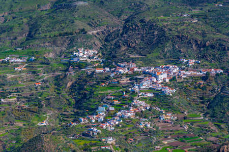 Landscape of Tejeda village of Gran Canaria, Canary Islands, Spain.の写真素材