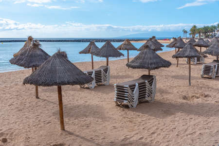 Playa del Camison at Tenerife, Canary islands, Spain.の写真素材