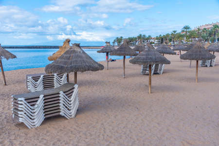 Playa del Camison at Tenerife, Canary islands, Spain.の写真素材