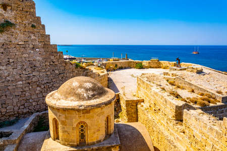 Rampart of the Kyrenia Castle situated in the Northern Cyprusのeditorial素材