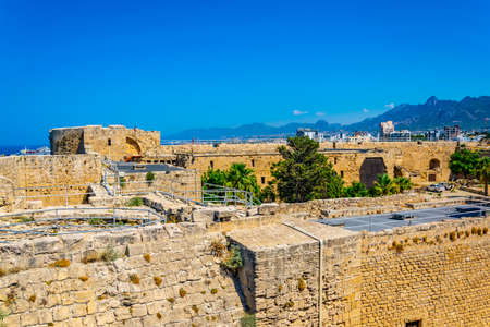 Rampart of the Kyrenia Castle situated in the Northern Cyprusのeditorial素材