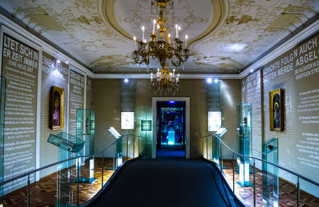 MELK, AUSTRIA, MAY 16, 2015: Interior of the melk abbey which serves as a museum of history.のeditorial素材