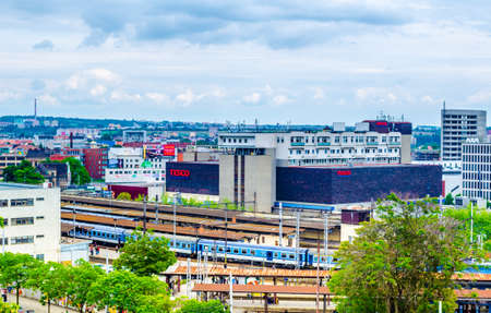 BRNO, CZECH REPUBLIC, MAY 26, 2015: Aerial view of Brno taken from Petrov hillのeditorial素材