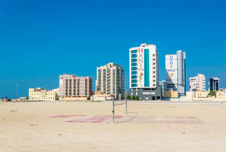 MANAMA, BAHRAIN, OCTOBER 22, 2016: Hotels built in a desert part of Manama, the capital of Bahrainのeditorial素材