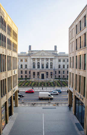 BERLIN, GERMANY, MARCH 12, 2015: View of the federal council in berlin taken from the giant shopping mall situated on the opposite side of the street.のeditorial素材