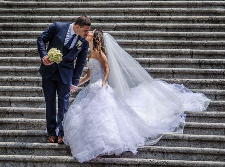 AMALFI, ITALY - JUNE 28, 2014: Wedding in a church in a small town Amalfi, Italy. Amalfi is included in the UNESCO World Heritage Sites.のeditorial素材