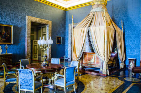 CASERTA, ITALY - JUNE 1: View over interior of Palazzo Reale in Caserta on June 1, 2014. It was the largest palace erected in Europe during the 18th century.のeditorial素材