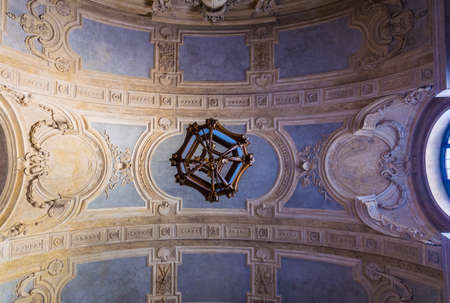 TORINO, ITALY, MARCH 12, 2016: view of a decorative ceiling of the palazzo reale in the italian city torino.のeditorial素材