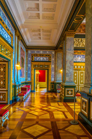 COPENHAGEN, DENMARK, AUGUST 20, 2016: View of the interior of the Christiansborg Slot Palace in Copenhagen, Denmarkのeditorial素材