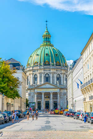 COPENHAGEN, DENMARK, AUGUST 21, 2016: Frederik's Church known as The Marble Church in Copenhagen, Denmark "のeditorial素材