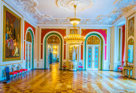 COPENHAGEN, DENMARK, AUGUST 20, 2016: View of the interior of the Christiansborg Slot Palace in Copenhagen, Denmarkのeditorial素材