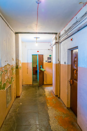 VILNIUS, LITHUANIA, AUGUST 14, 2016: The former KGB prison now the museum of Genocide Victims in the city of Vilnius capital of Lithuaniaのeditorial素材