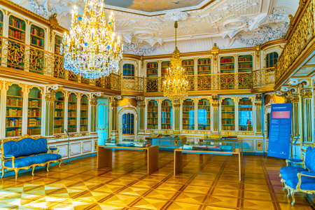 COPENHAGEN, DENMARK, AUGUST 20, 2016: View of the interior of the Christiansborg Slot Palace in Copenhagen, Denmarkのeditorial素材