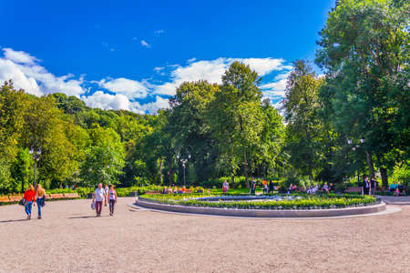 VILNIUS, LITHUANIA, AUGUST 14, 2016: The bernardine garden - bernardinu sodas - in the lithuanian capital Vilnius.のeditorial素材