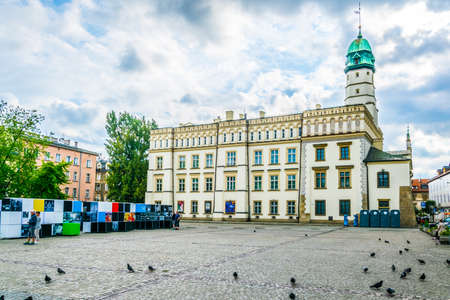 KRAKOW, POLAND, AUGUST 11, 2016: former Town Hall on Wolnica Square (Plac Wolnica) transformed into the Ethnographic Museum in Krakow / Cracow, Poland.のeditorial素材