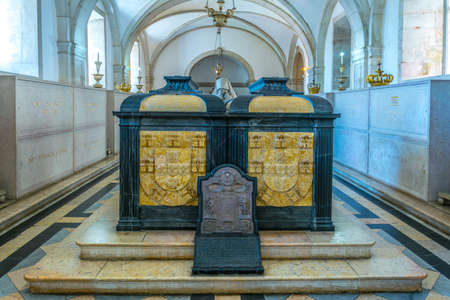 LISBON, PORTUGAL, SEPTEMBER 3, 2016: View of the tombs at the church of sao vicente de fora, Portugal.のeditorial素材