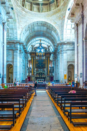 LISBON, PORTUGAL, SEPTEMBER 3, 2016: Interior of the church of sao vicente de fora, Portugal.のeditorial素材