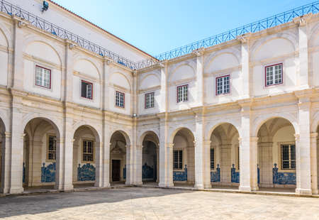 LISBON, PORTUGAL, SEPTEMBER 3, 2016: courtyard at the church of sao vicente de fora, Portugal.のeditorial素材