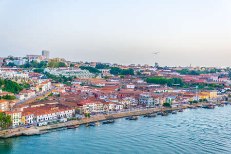 PORTO, PORTUGAL, SEPTEMBER 5, 2016: Panorama of wine cellars situated along the douro river in Porto, Portugal.のeditorial素材