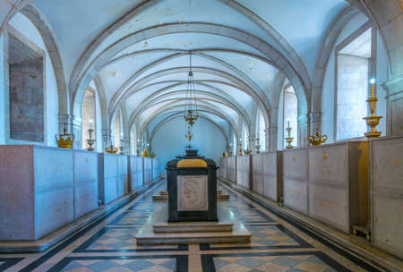 LISBON, PORTUGAL, SEPTEMBER 3, 2016: View of the tombs at the church of sao vicente de fora, Portugal.のeditorial素材
