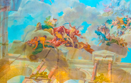 STOCKHOLM, SWEDEN, AUGUST 18, 2016: View of the a piece of decoration of the Kungliga slottet castle in Gamla Stan, Stockholm, Swedenのeditorial素材