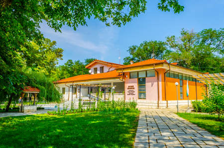 PLISKA, BULGARIA, AUGUST 9, 2014: Archaeological museum in Pliska, the first bulgarian capitalのeditorial素材