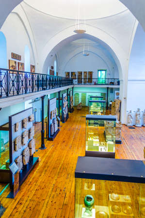 SOFIA, BULGARIA, SEPTEMBER 17, 2014: Interior of the archaeological museum in Sofiaのeditorial素材