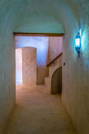 JABREEN, OMAN, OCTOBER 31, 2016: Interior of the Jabreen Fort in Oman.
