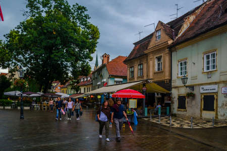 ZAGREB, CROATIA, JULY 28, 2015: Radiceva street is one of the most beautiful streets in Zagreb.のeditorial素材