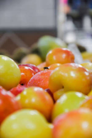 Unsanitary conditions in the supermarketの写真素材