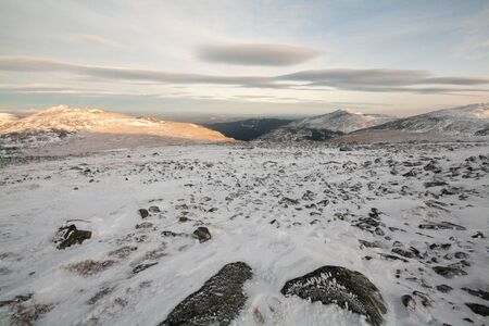 This photo was captured during shot trip in January 2012. North Ural. Russiaの写真素材